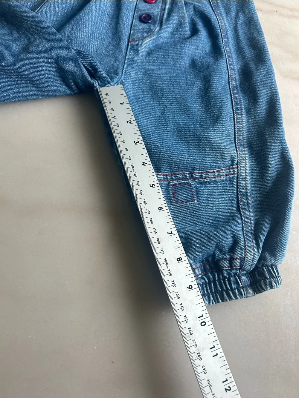 Vtg Christopher Rand Toddler Farm Denim Overalls 2T